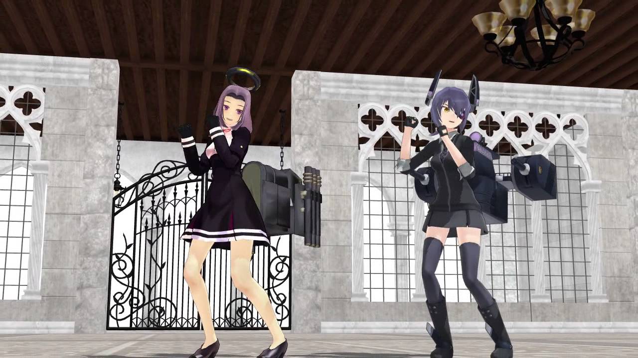 【MMD艦これ】天龍と龍田でGLIDE - YouTube