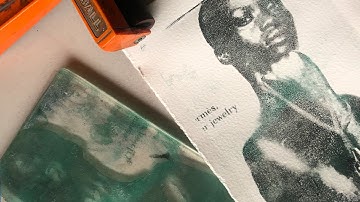 Gelli Plate Image Transfer Demo in Acrylic Paint, Step by Step