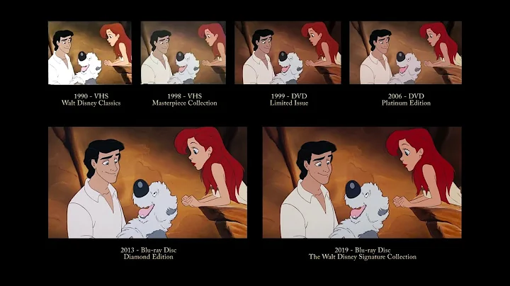 The Little Mermaid - Eric meets Ariel | 30 Years of Video Editions Comparison