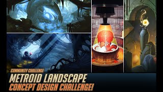 Community art challenge!  Metroid biome designs!
