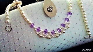 Beaded necklace tutorial in 10 minutes