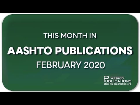 The AASHTO Essential Library