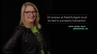 Laurie likes that RateMyAgent reviews are tied to a property transaction