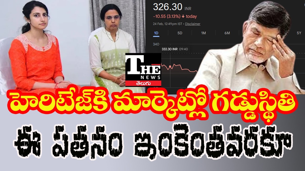 Heritage Foods Share Price Crashes 30% | Big Setback for Chandrababu?
