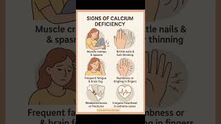 “6 Early Signs of Calcium Deficiency You Shouldn’t Ignore 🦴⚠️” #shorts #calcium #deficiency #viral