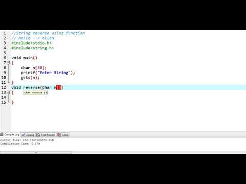 Reverse a String using Function