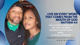 Living on God’s word…(Join us Live on Tuesday’s at 8pm!)