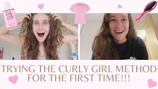 TRYING THE CURLY GIRL METHOD!!