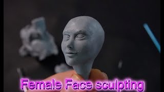 How to Sculpt female face , hand sculpting tutorial