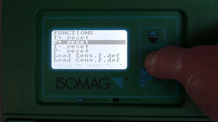 Electromagnetic flowmeter ISOMAG MV - How to reset the totalizers of the converter?