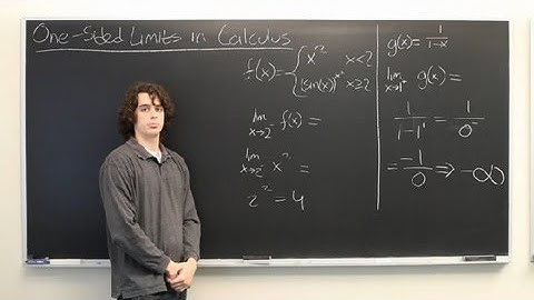 One-Sided Limits in Calculus : Calculus Explained
