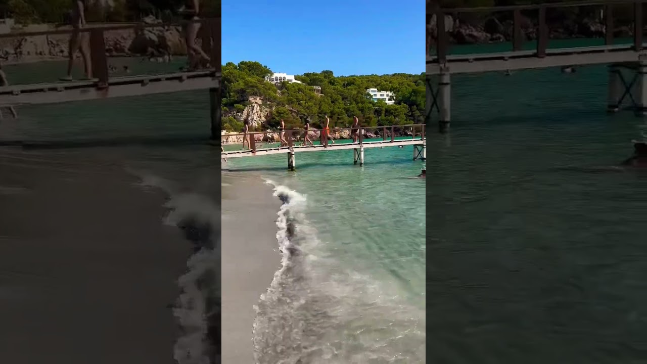 Majorca Crystal Clear water Camp De Mar Beach 🏝 Mallorca best beaches ✨ 