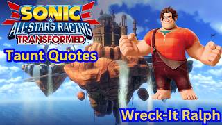Sonic & All-Stars Racing Transformed: Taunt Quotes