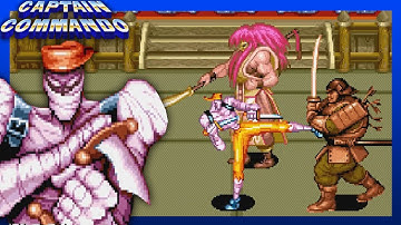 Captain Commando (Arcade) Stage 3 - NINJA HOUSE | Playing With Mack (Jennety)