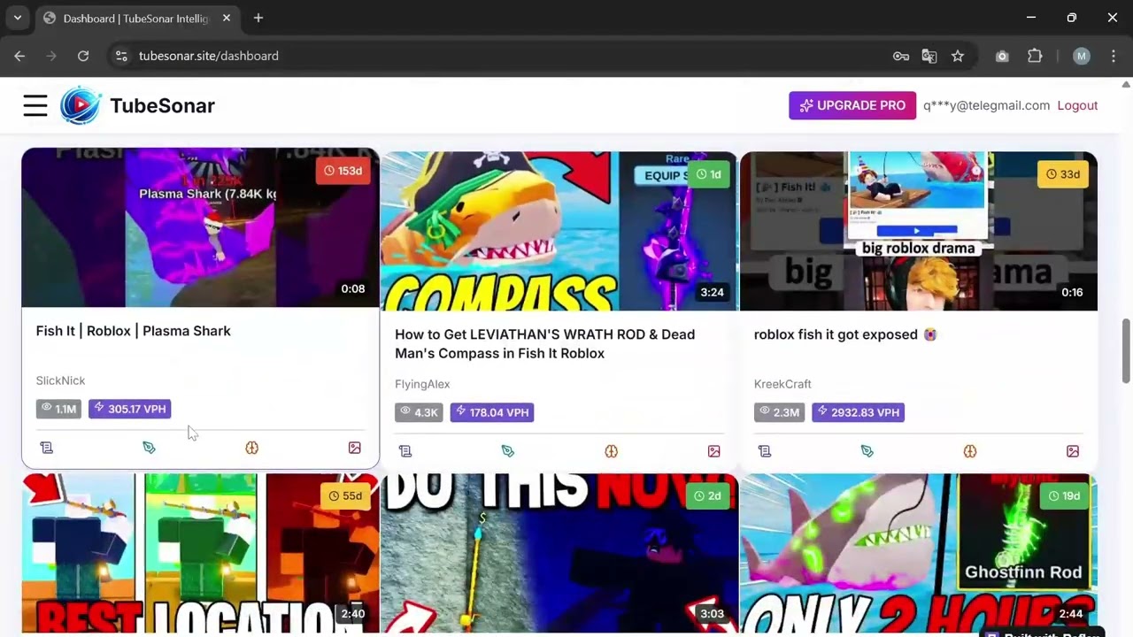 TubeSonar Preview (YouTube Intelligence Research Tools)