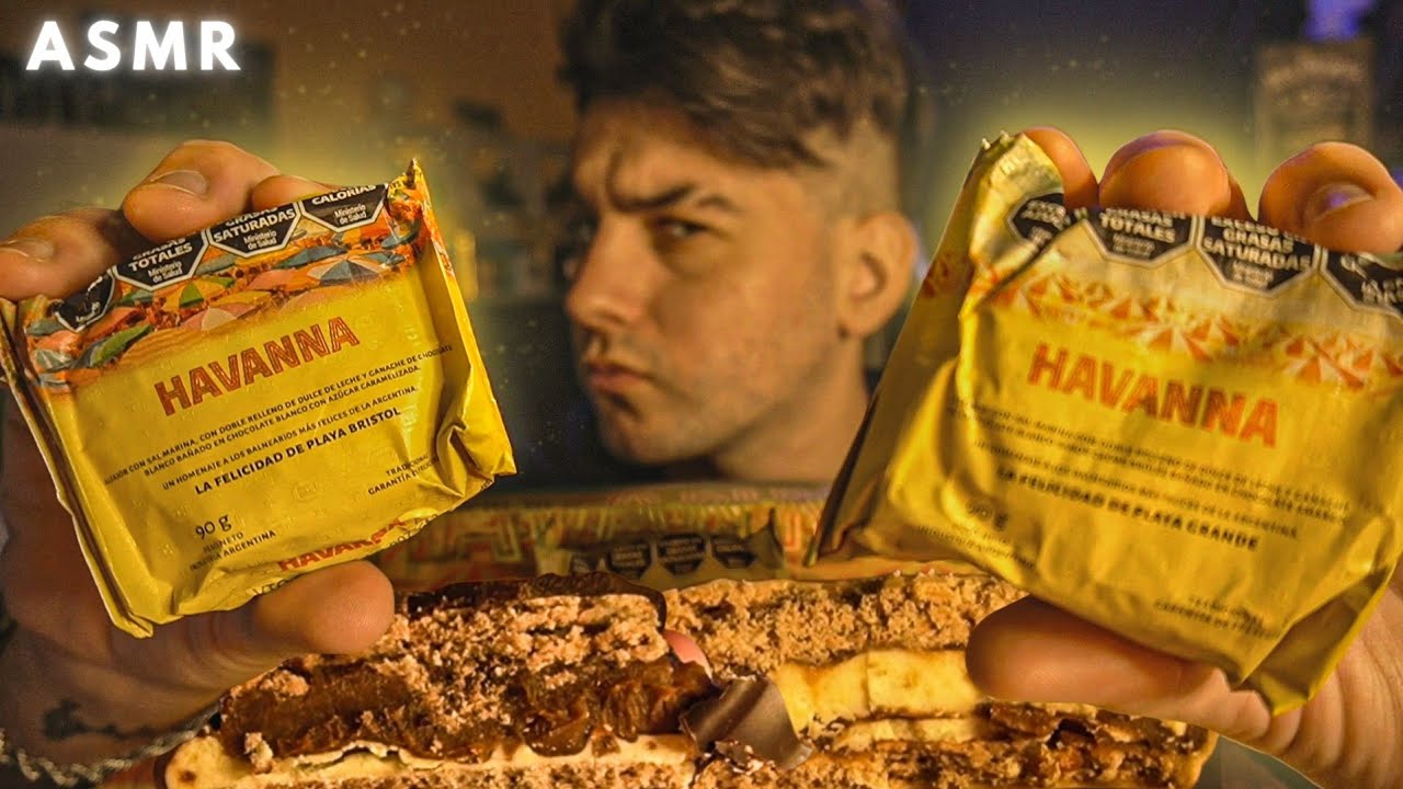 ASMR Probando Alfajores Havanna 🍫 ASMR Español Argentina