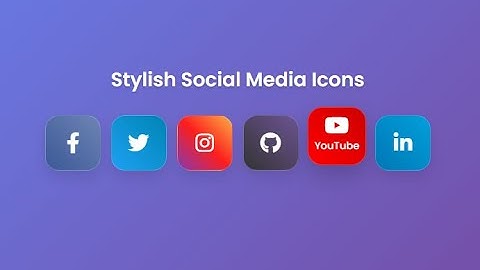 how to add social media icons in html css | Social Media Icons using HTML CSS