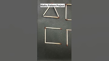 Maths Pattern Project for Kids using match stick // TupushTV