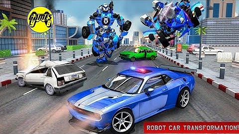 US Police Transform Cop Robot Car Transformation Game - Android Gameplay