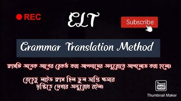 Grammar Translation Method (Details)