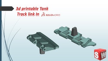 How to design Tank tracks link design in SolidWorks(part 1) | #solidworks tutorial