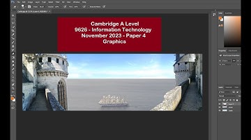 A Level IT 9626 November 2023 Paper 4 - Graphics (Image Editing)