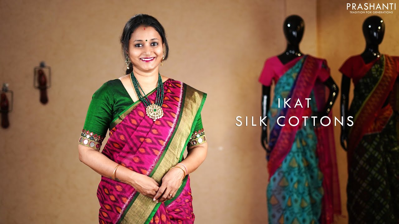 Ikat Silk Cotton Sarees | 3 Apr 2021 | Prashanti - YouTube