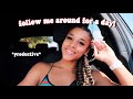 Vlog: Follow Me Around For The Day! *productive* | Azlia Williams