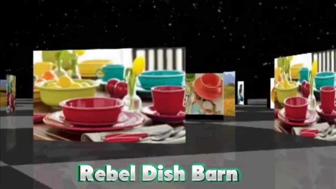 The Rebel Dish Barn sells fiestaware and discontinued Pfaltzgraff