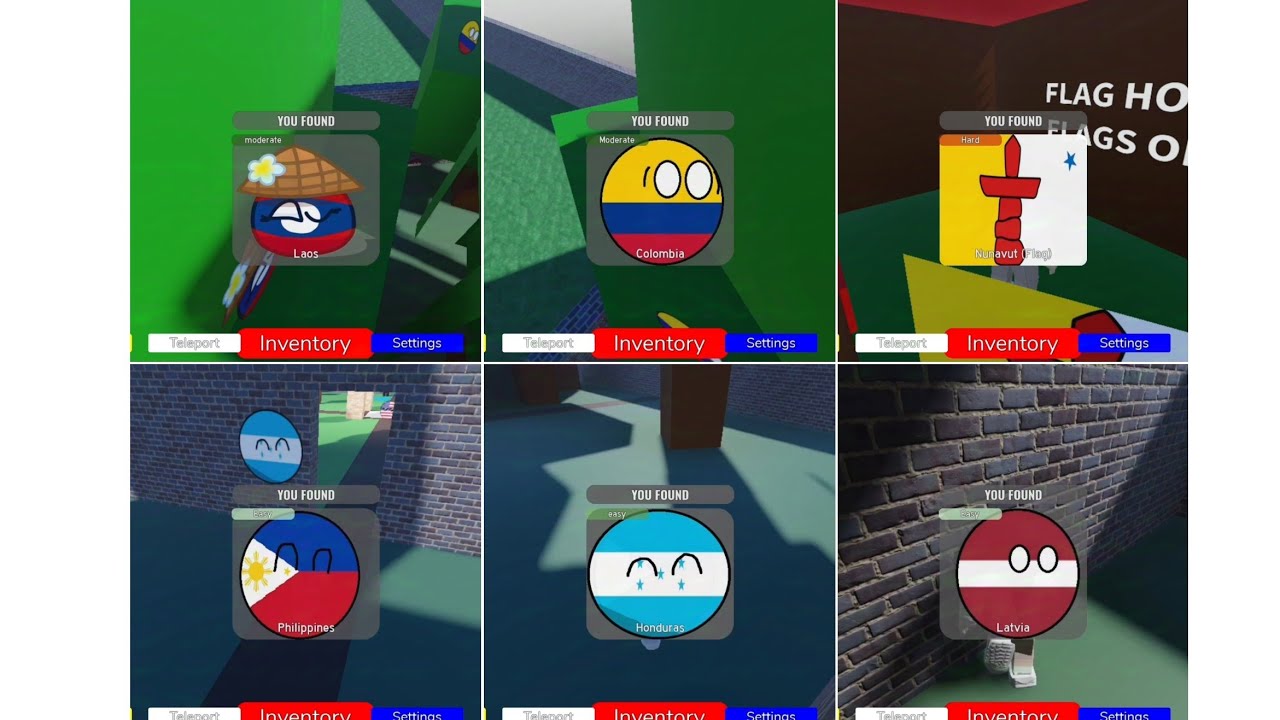 All Countryball (Jungle Area) in Find the Country balls | Roblox - YouTube