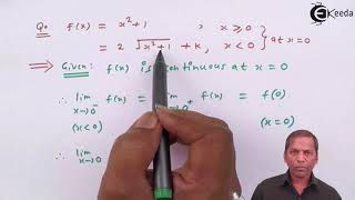 Finding Continuity of a Piecewise Function - Problem 3 - Continuity - Mathematics Class 12