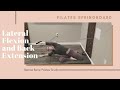 Pilates springboard for obliques and back