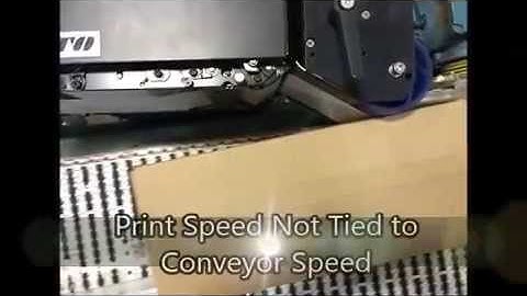 Label Printer Applicator with Wipe-on Module for Print & Apply Labeling at 90 Cases Per Minute