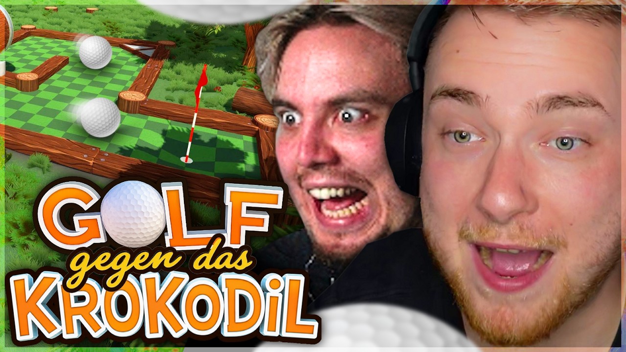 ⛳ 200€ GOLF WETTE vs KROKO 😱 | Golf with your Friends | SolutionPlayz