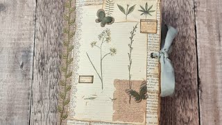 Botanical Altered File folder Folio - Using Up Left Over Digitals - Finishing Off Projects - Part 3