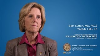 Dr. Beth Sutton on the ACS Transition to Practice Program, Part III