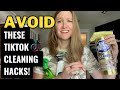 TikTok Cleaning Hacks You Should NEVER TRY! (What to do instead)  #cleantok