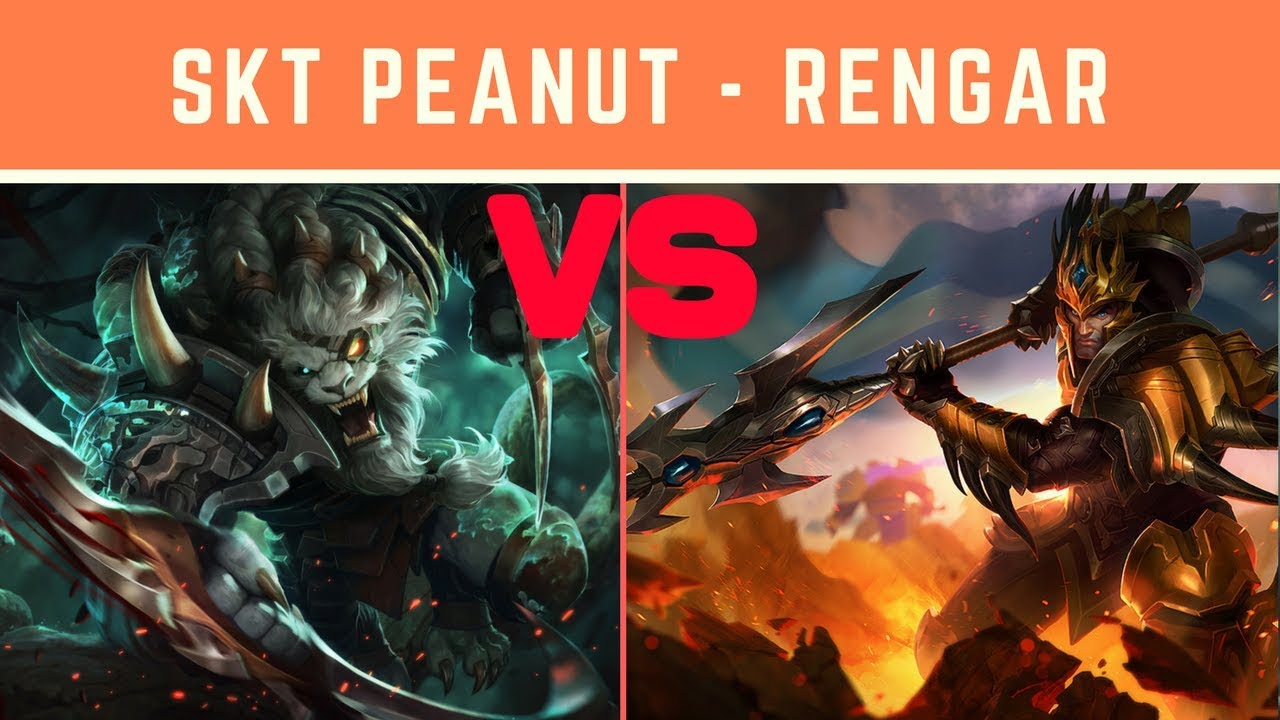 SKT T1 Peanut - Rengar Jungle - KR LOL Solo Rank