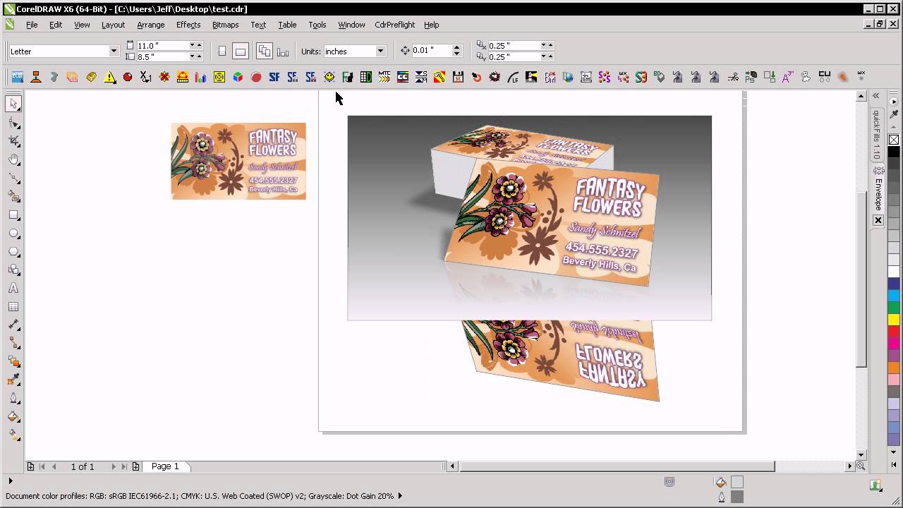 Download business card mockup in CorelDRAW - YouTube