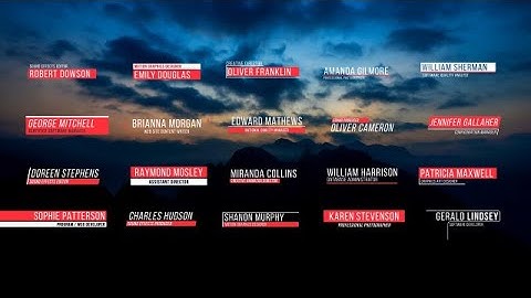 Clean Lower Thirds Motion Graphics Templates