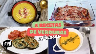 🥕🧅4 recetas de VERDURAS DELICIOSAS🧅🥕 #recetasfaciles by Saltando La Dieta 2,532 views 4 months ago 21 minutes