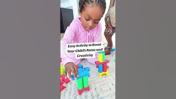 Hands-on block play strengthens thinking skills, patience, and early brain development. #toddlerplay