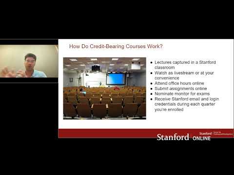 Webinar: Learn more about enrolling in Stanford Graduate Courses, Certificate's & Degree's