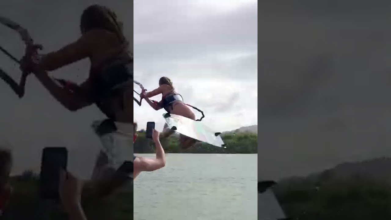 Epic Kitesurf Kitegirl Fail 😂🤯