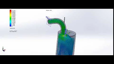 Flow bench CFD simulation for diesel engine.