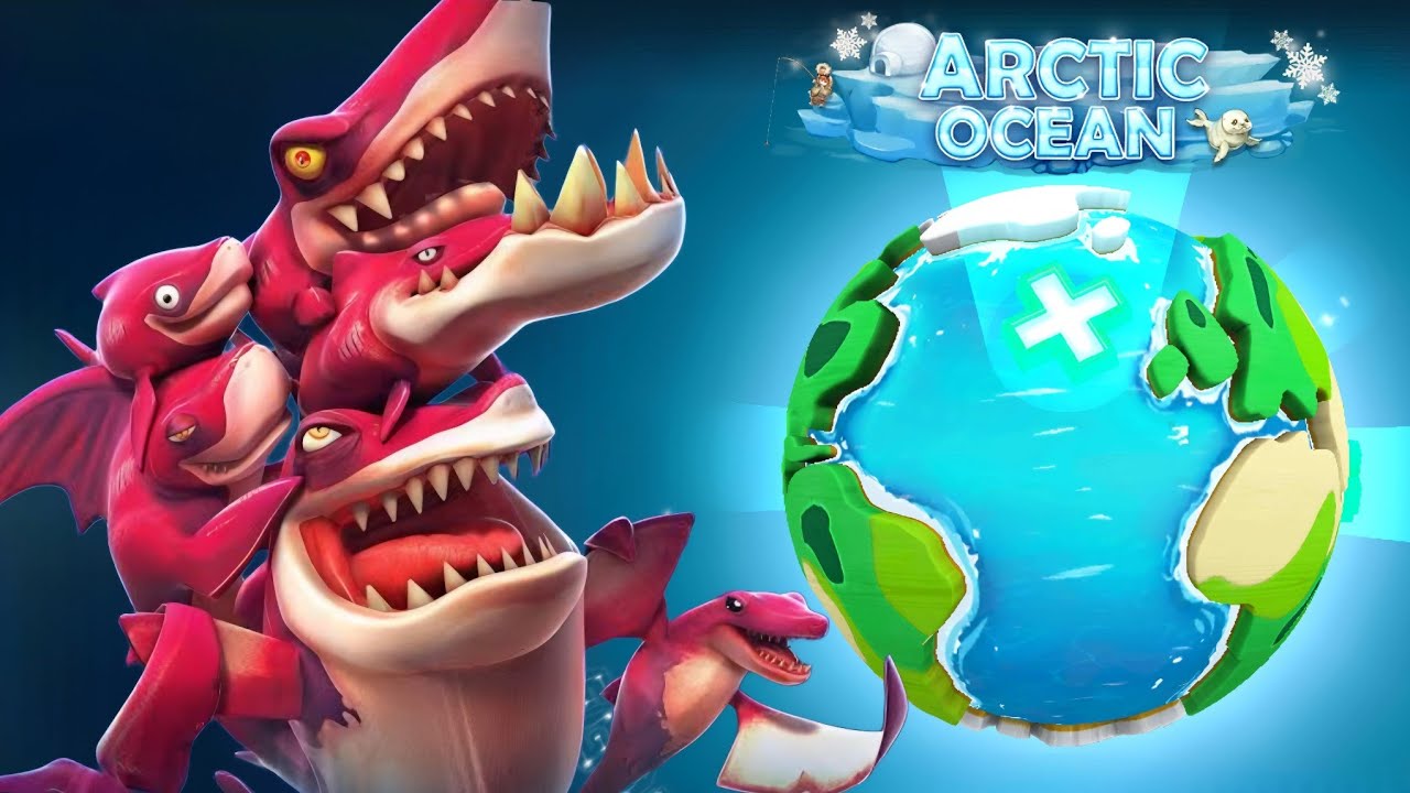 Hungry Shark World | The Frenzy Shark Attack | ARCTIC OCEAN (Classic ...