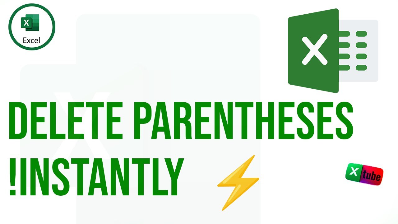 Quickly Remove Parentheses & Content in Excel! 🚀#Shorts - YouTube