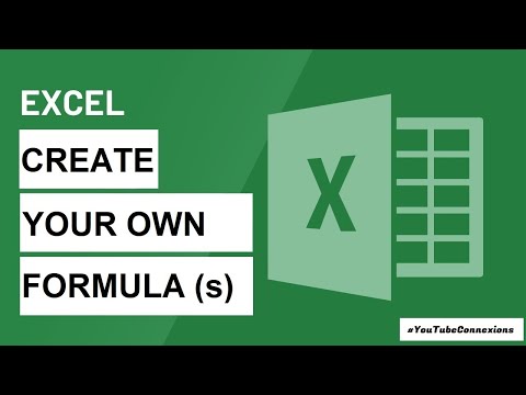 Create Your Own Formula - MS Excel | #YouTubeConnexions