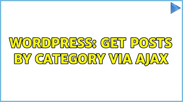 Wordpress: Get posts by category via ajax