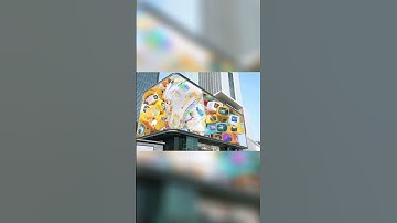 British LED display naked eye 3D material outdoor LED display visually shocking#3Dleddisplay